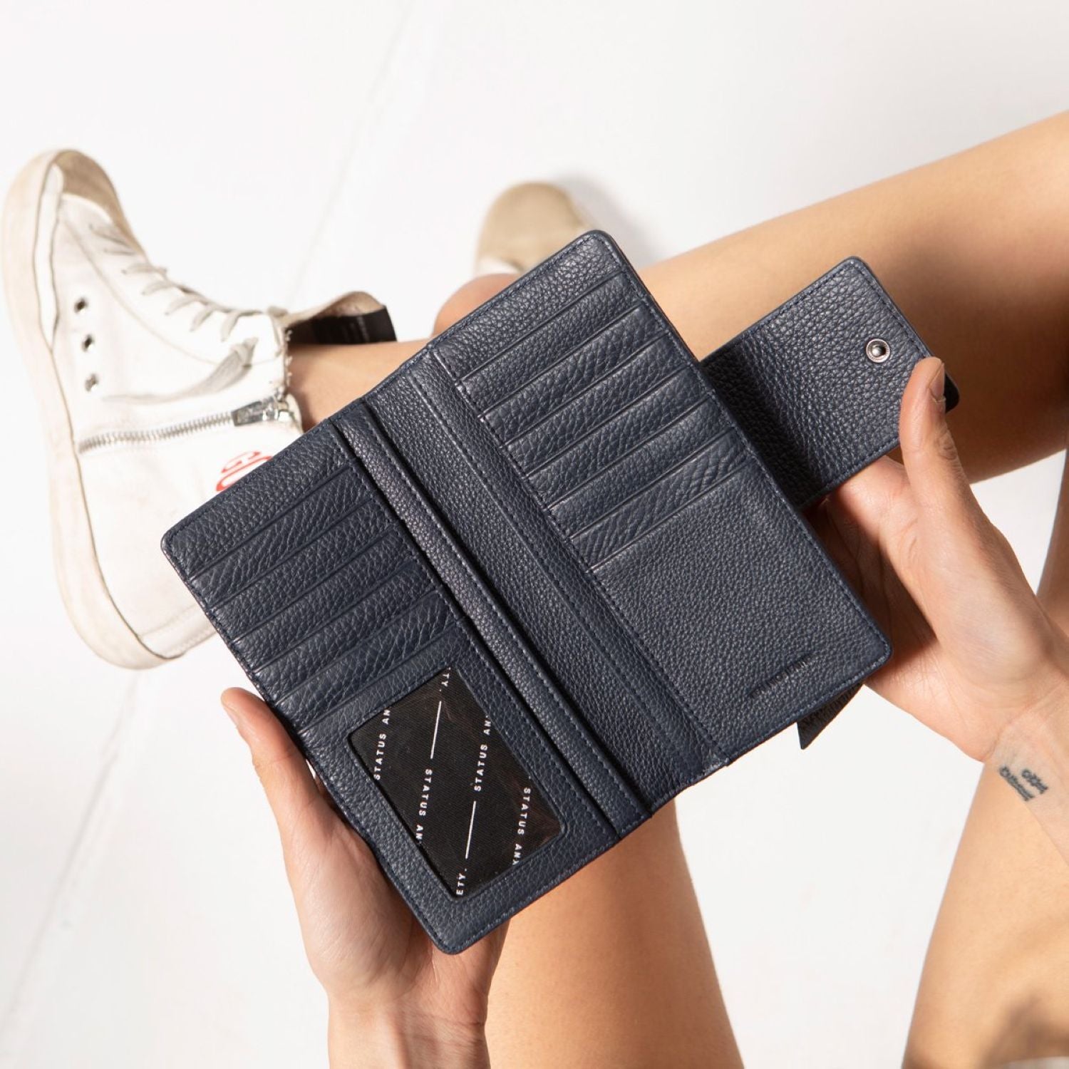 Status Anxiety Ruins Leather Wallet