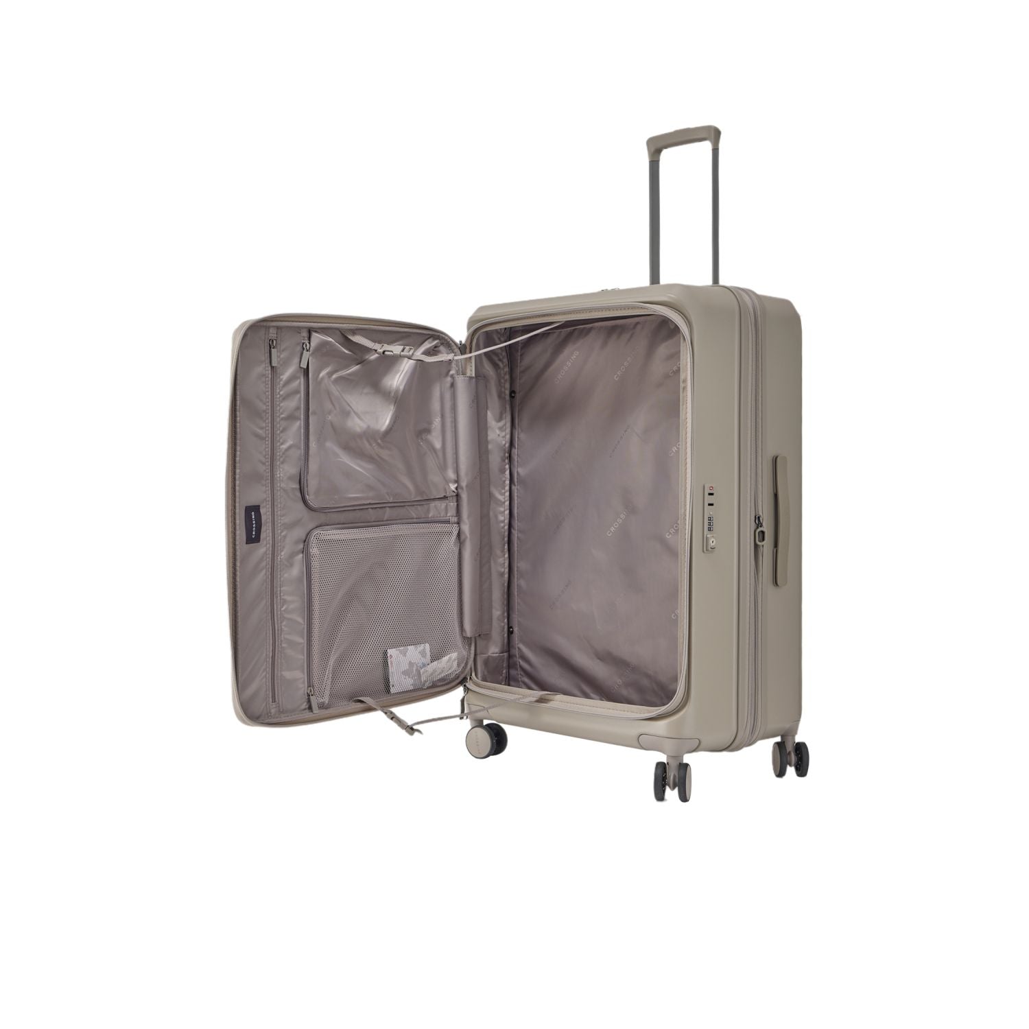 CROSSING INVI 28" Large Expandable Luggage With Front Access Opening