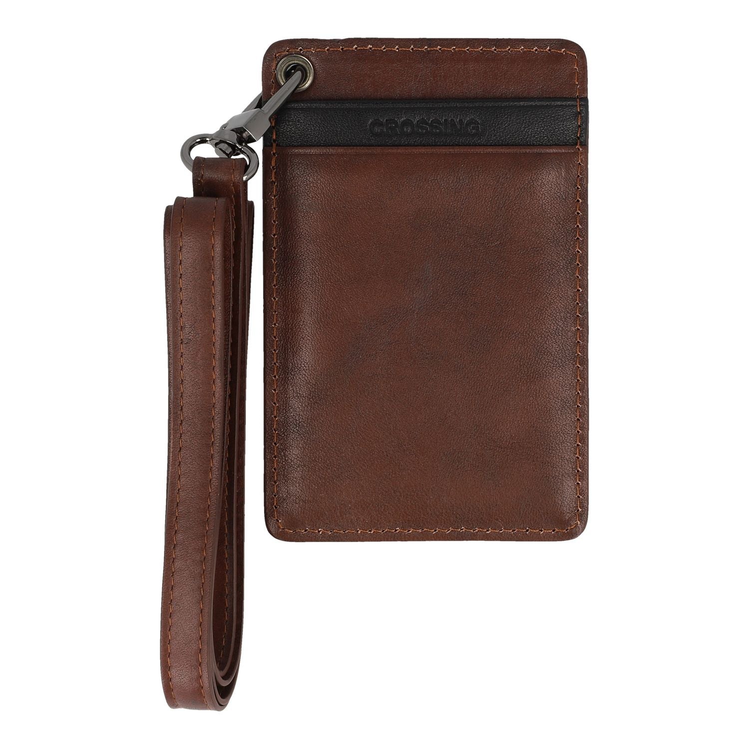 Crossing Antique Leather Lanyard - Timber | Card Cases, Gifts & Lifestyle, Travel Accessories, Wallets | Crossing Wallet