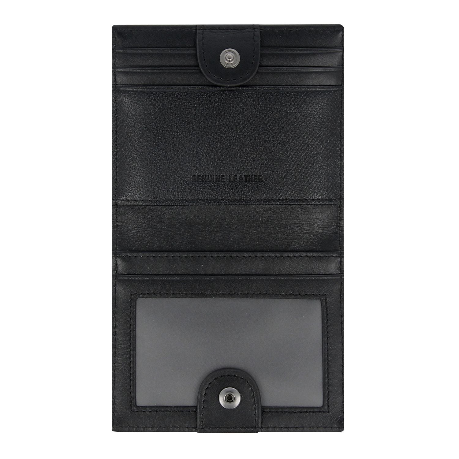 Crossing Elite Leather Card Case With Button Closure RFID