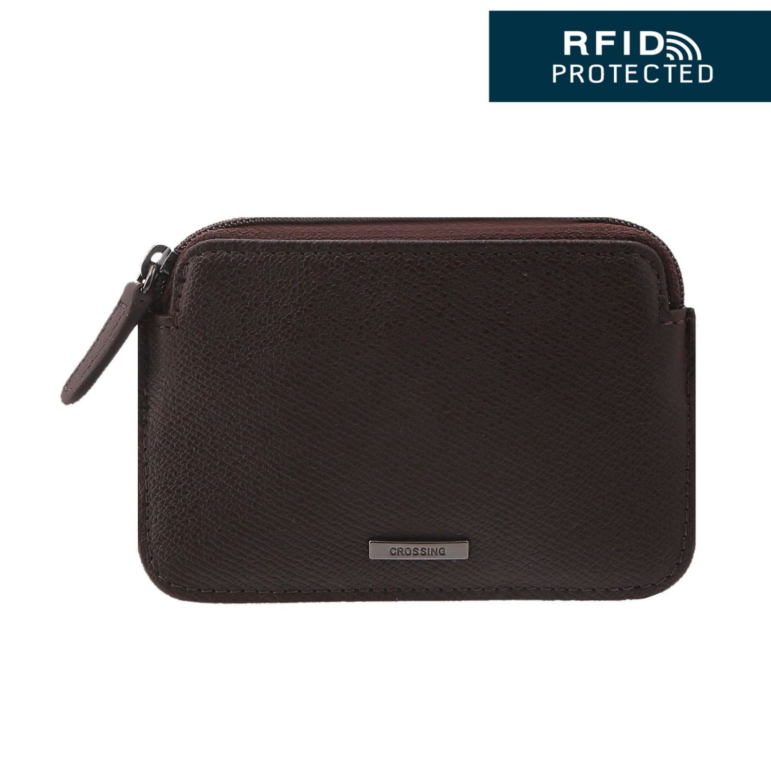 Crossing Elite Leather Key Coin Pouch With Card Slots RFID