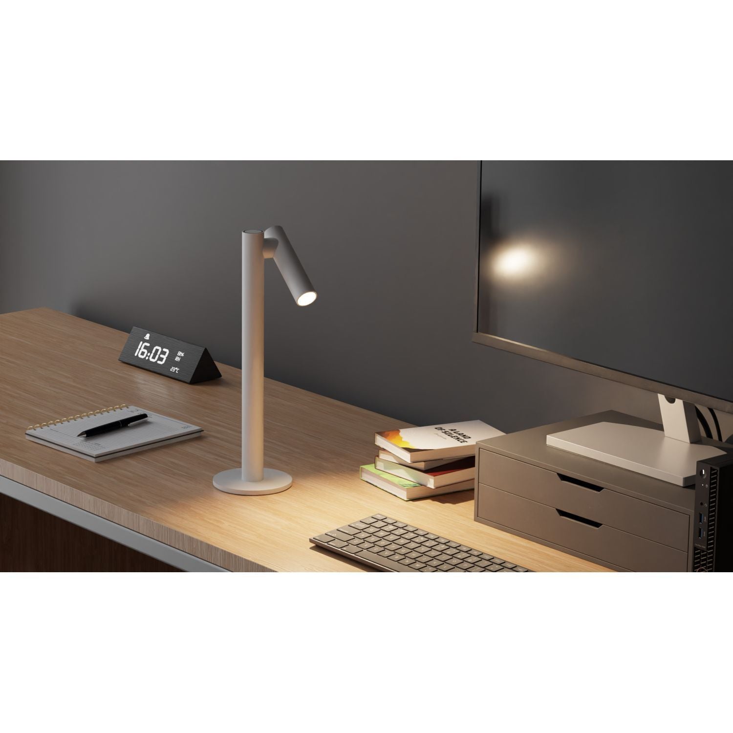 Ubiqua Zoom Desk With 140 Lumens - 2.2W 3.7V Power