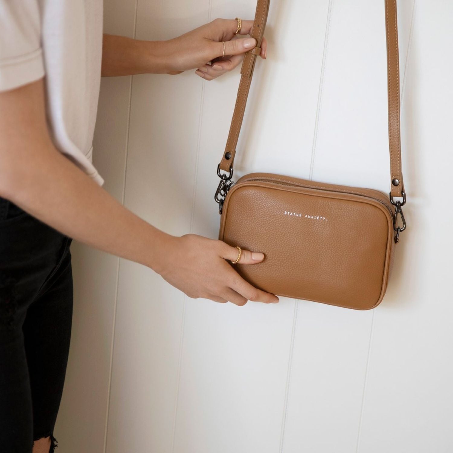 Status Anxiety Plunder Italian Leather Crossbody