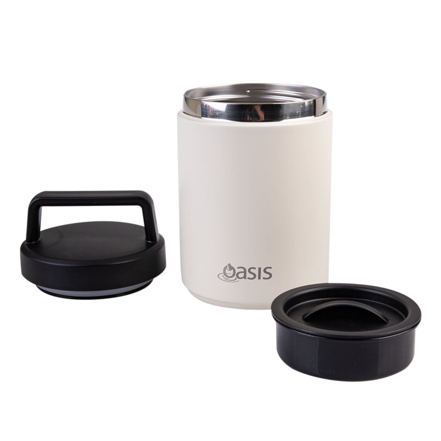 Oasis Stainless Steel Insulated Dual Compartment Food Flask with Handle 480ML | Gifts & Lifestyle, Insulated Food Flask, Travel Accessories | Oasis Bottles-3