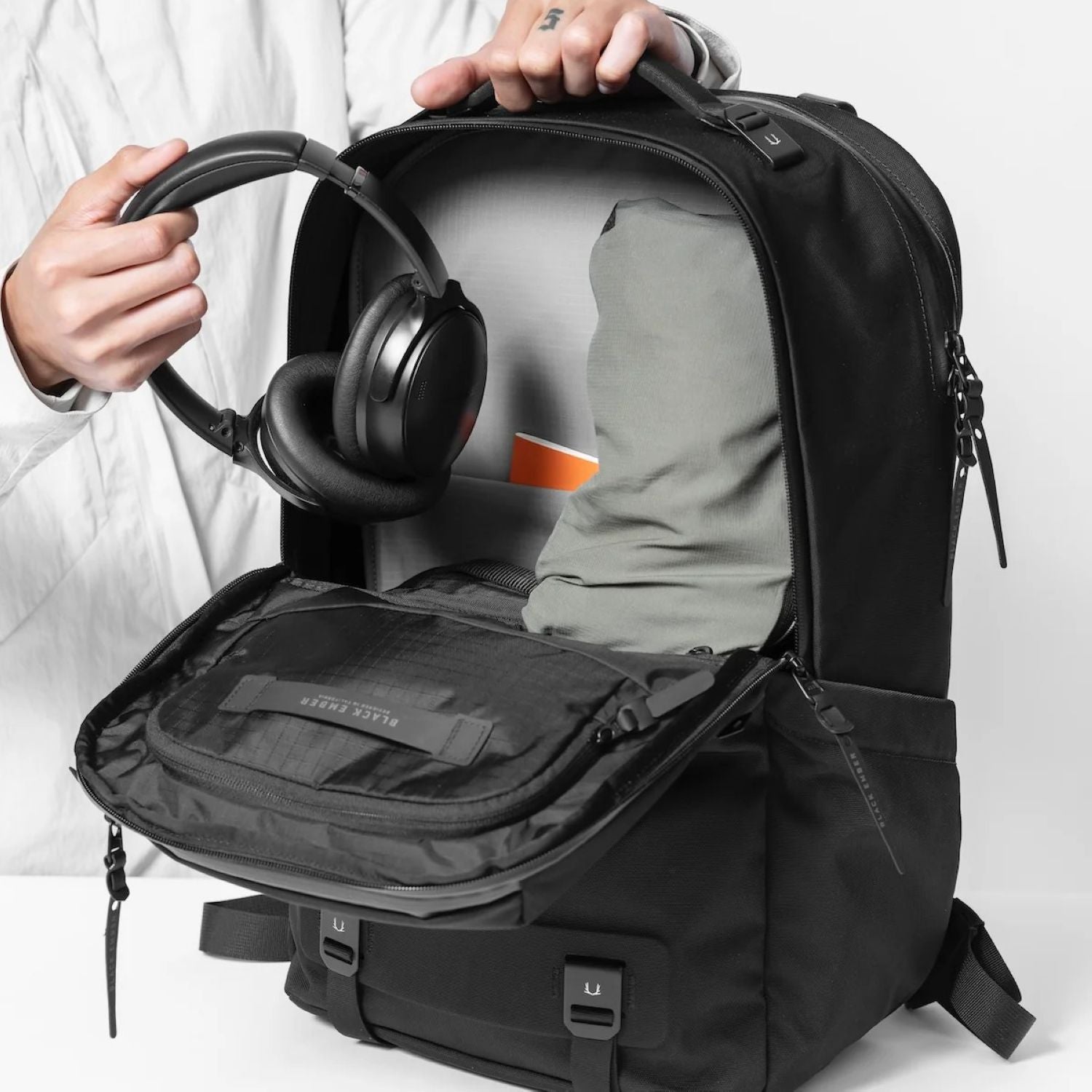 Black Ember Citadel H2 Laptop Backpack Embertex PFAS Free 25L