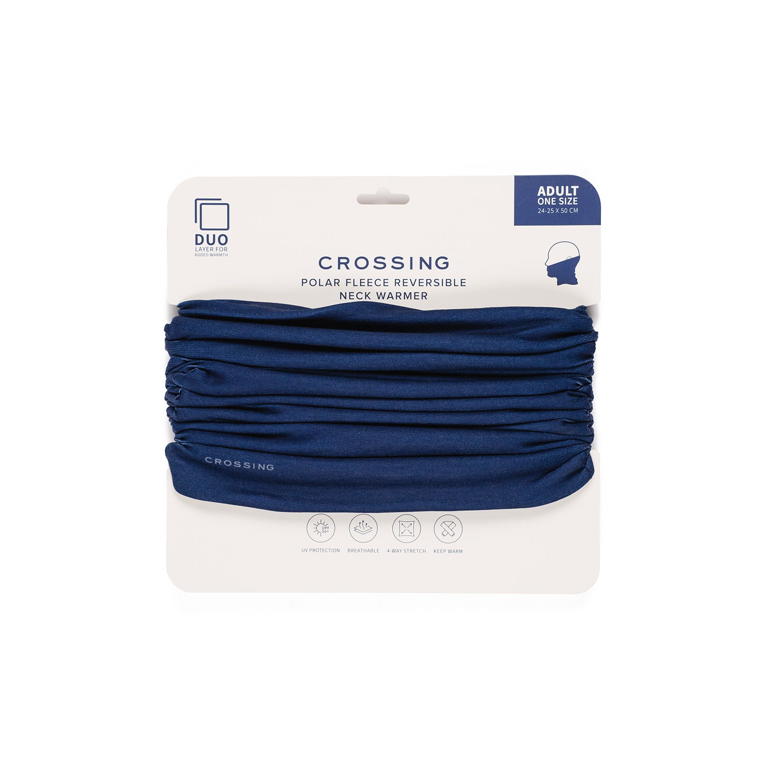Crossing Polar Fleece Reversible Neck Warmer UPF 50+ Sun Protection