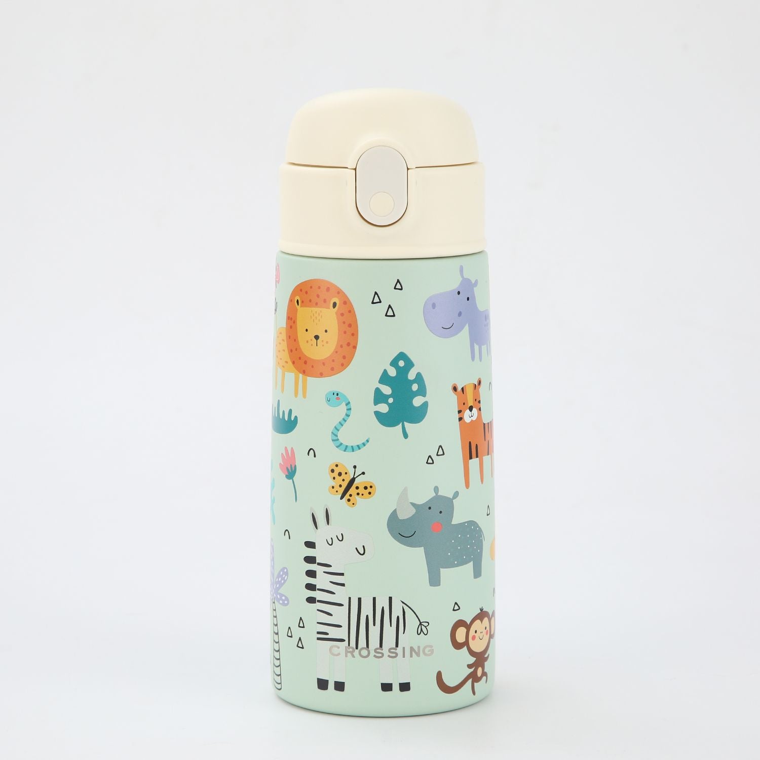 Crossing S/S 316 Kids' Insulated Water Bottle W/Sipper Silicone Straw 400ml