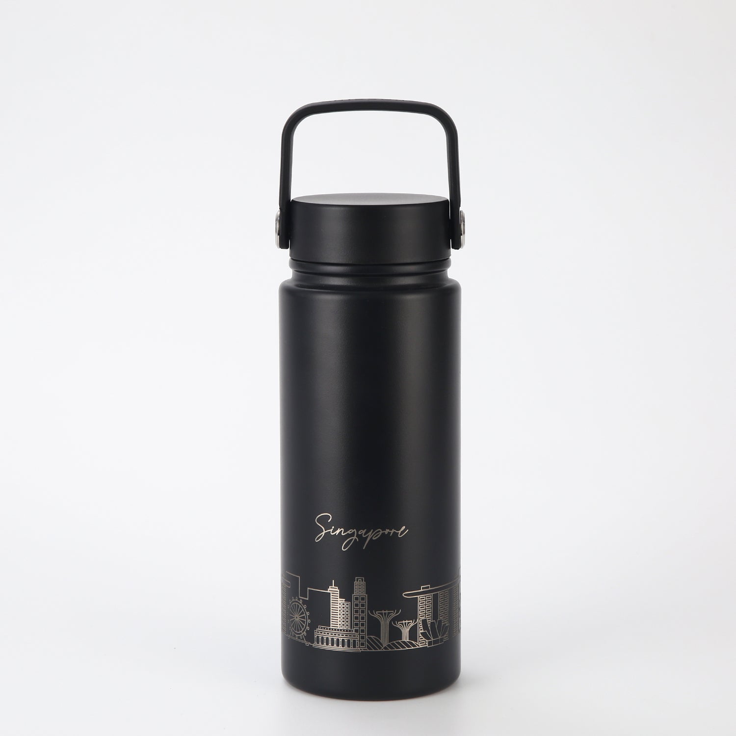 Crossing Urban Ceramic S/S Insulated Flat Cap Bottle With Handle 600ml