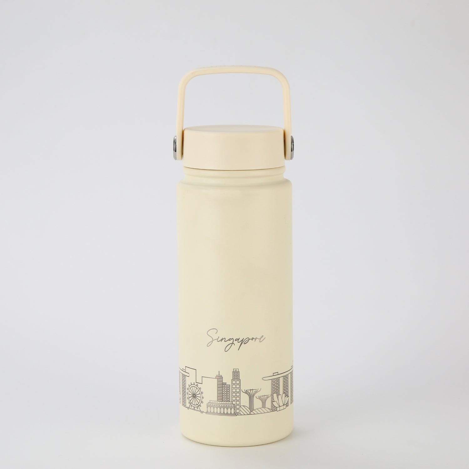 Crossing Urban Ceramic S/S Insulated Flat Cap Bottle With Handle 600ml
