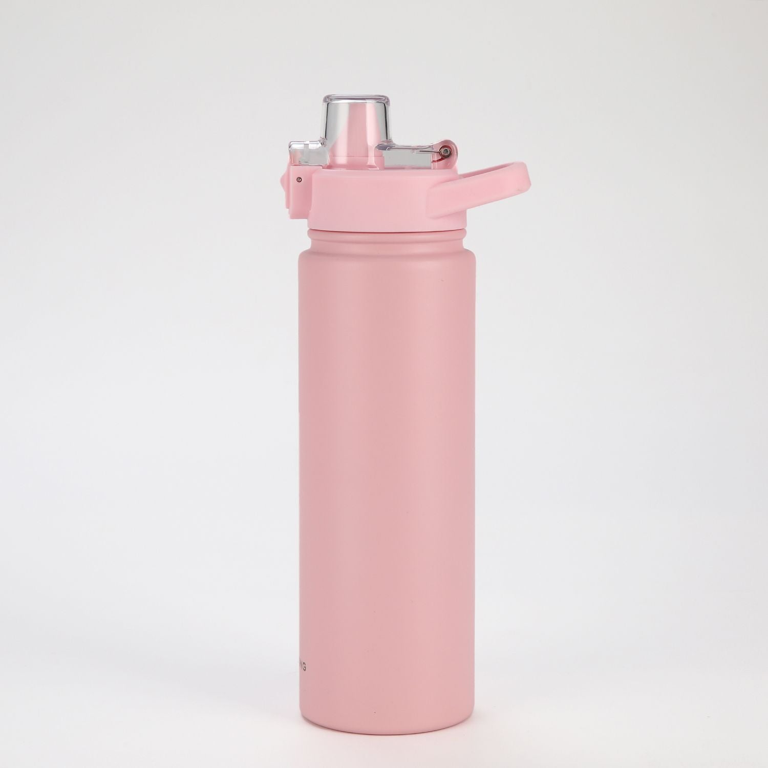 Crossing Urban Ceramic S/S Insulated Straw Sipper Cap Sports Bottle With Handle 720ml