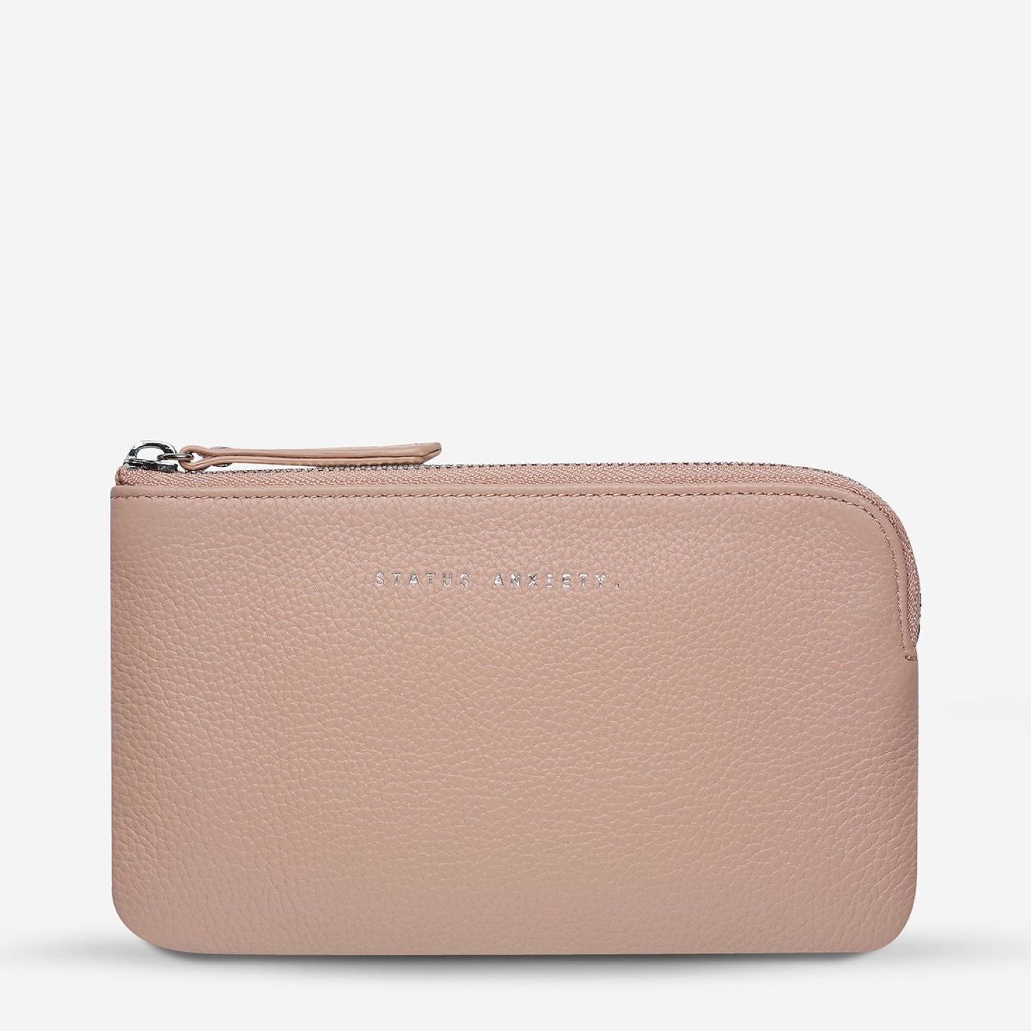 Status Anxiety Smoke And Mirrors Zip Leather Pouch (SA)