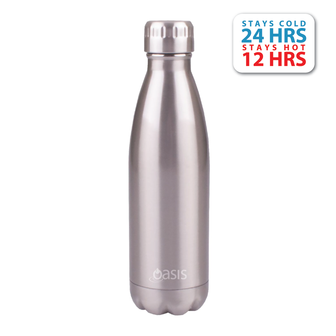 Oasis Stainless Steel Insulated Water Bottle 500ML (Plain) | Gifts & Lifestyle, Insulated Water Bottles, Travel Accessories, Water Bottles | Oasis Bottles-12