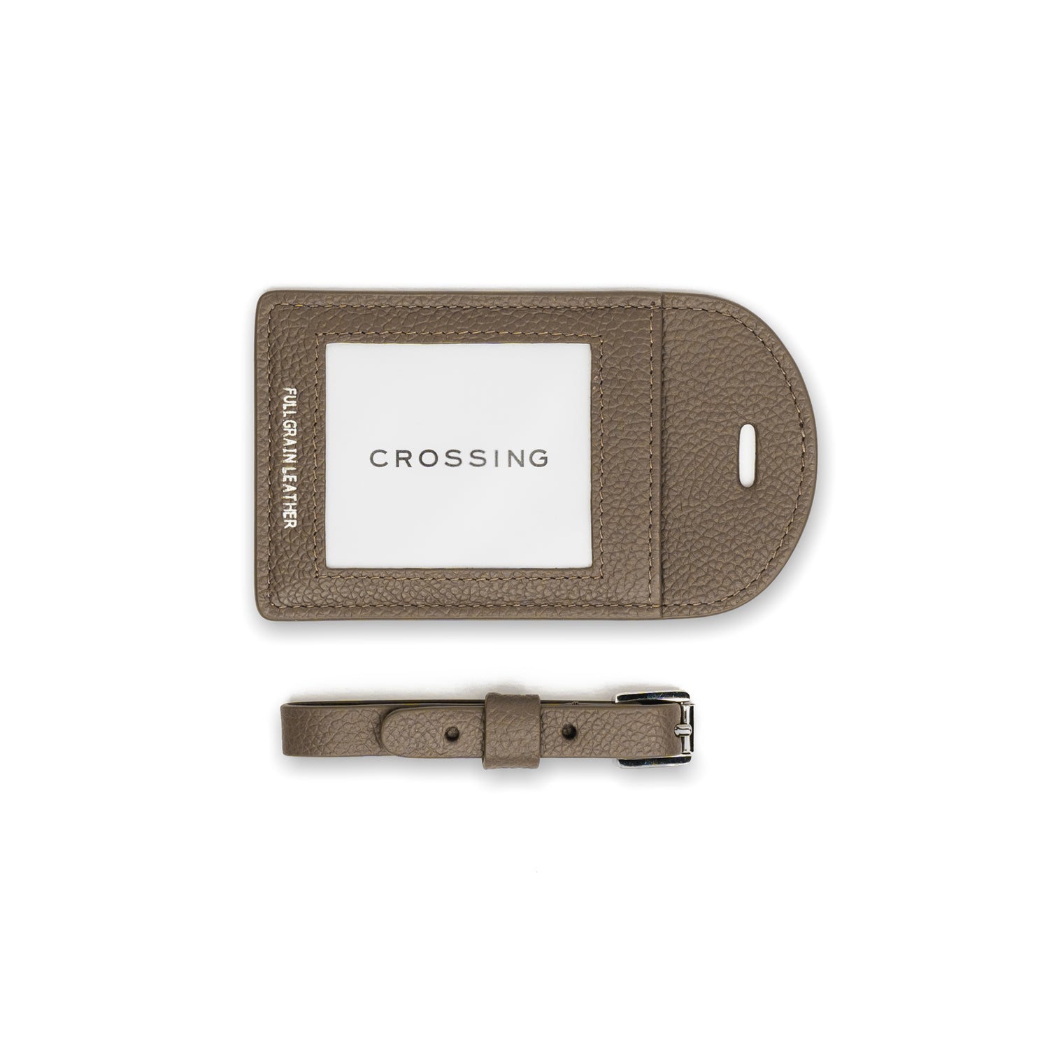 Crossing Milano Leather Luggage Tag