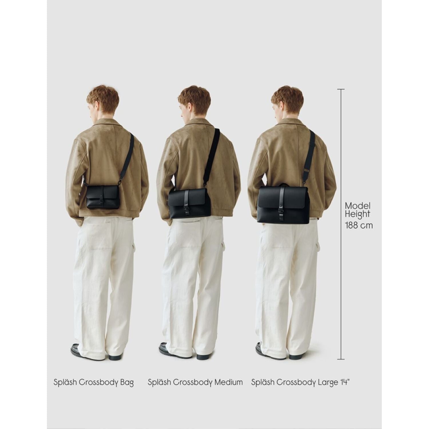 Gaston Luga Splash Crossbody Large 14"