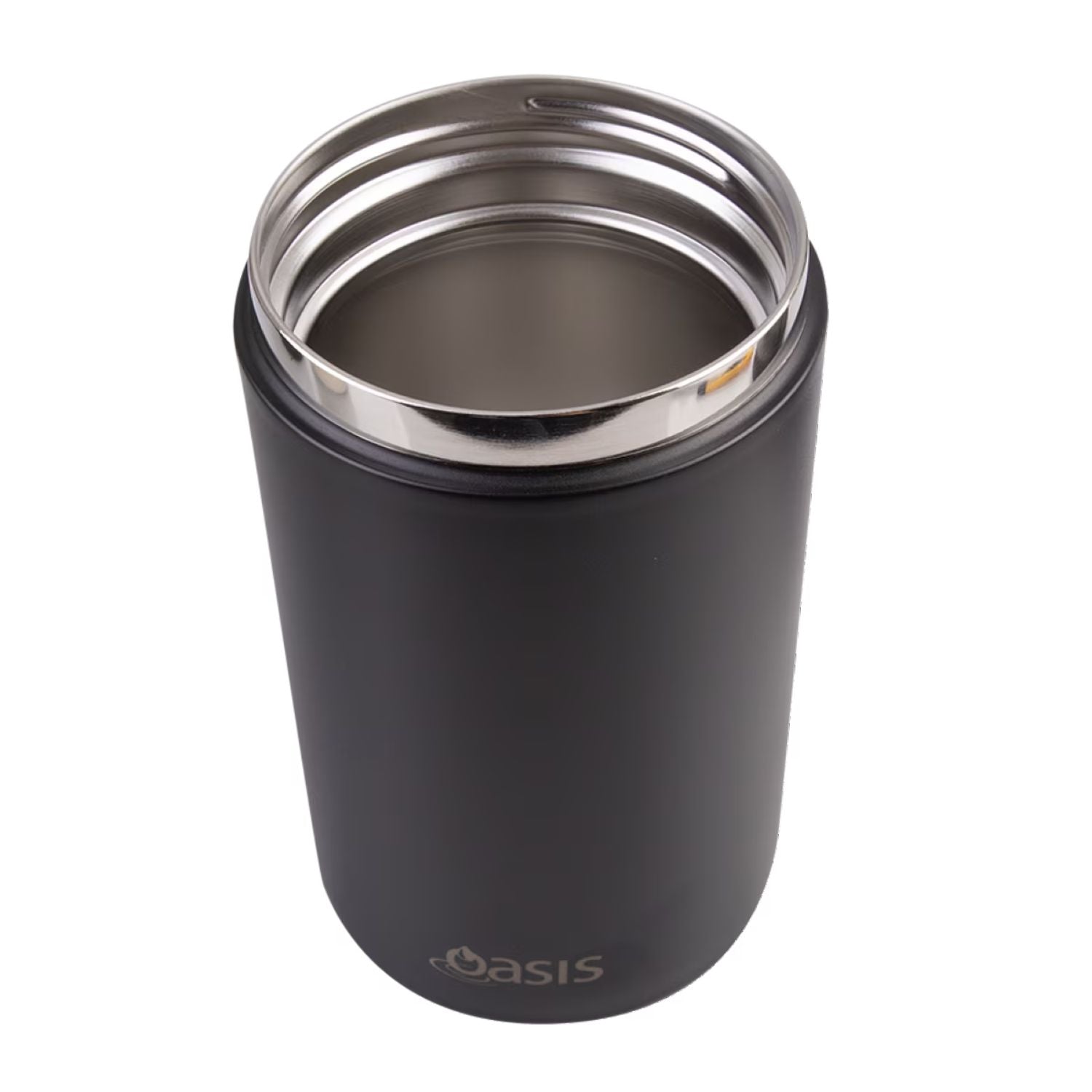 Oasis S/S Insulated Dual Compartment Food Jar W Handle And Spoon 700ML