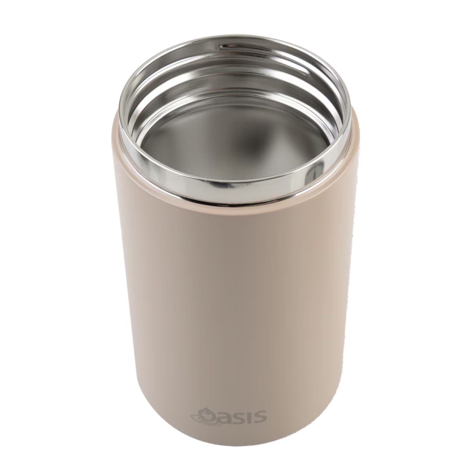 Oasis S/S Insulated Dual Compartment Food Jar W Handle And Spoon 700ML