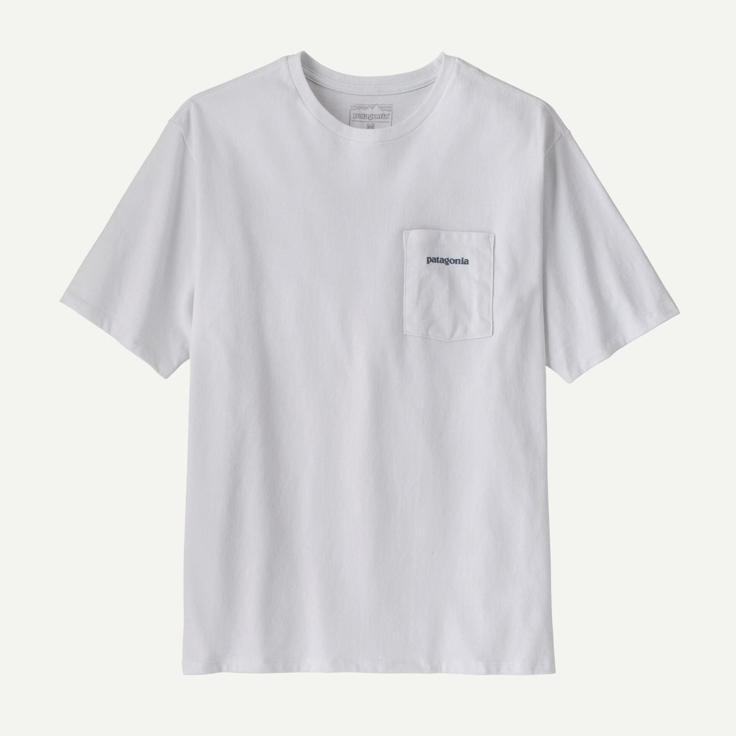 Patagonia Men's Boardshort Logo Pocket Responsibili-Tee® (Fiber White)