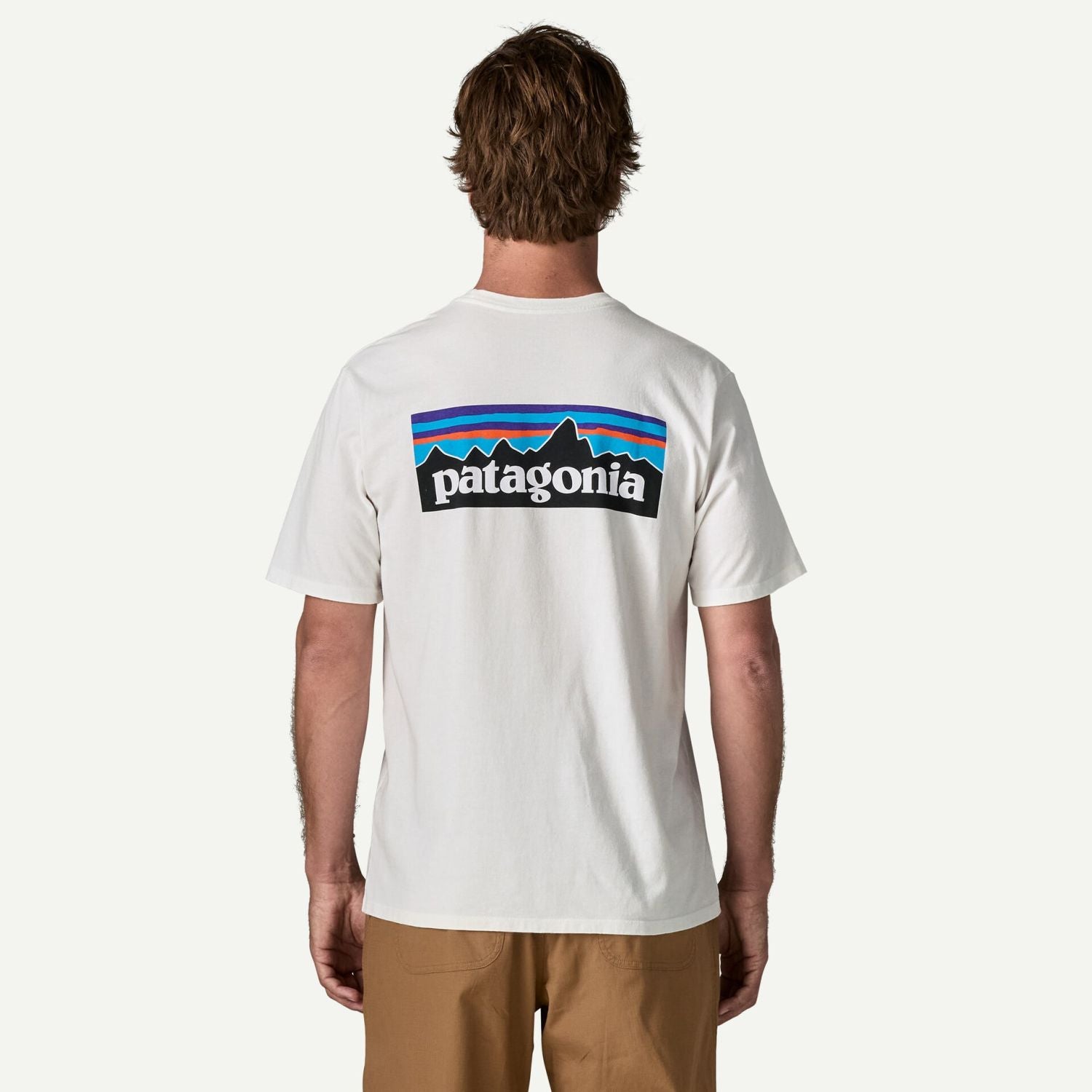 Patagonia Men's P-6 Logo Responsibili-Tee® (Fiber White)