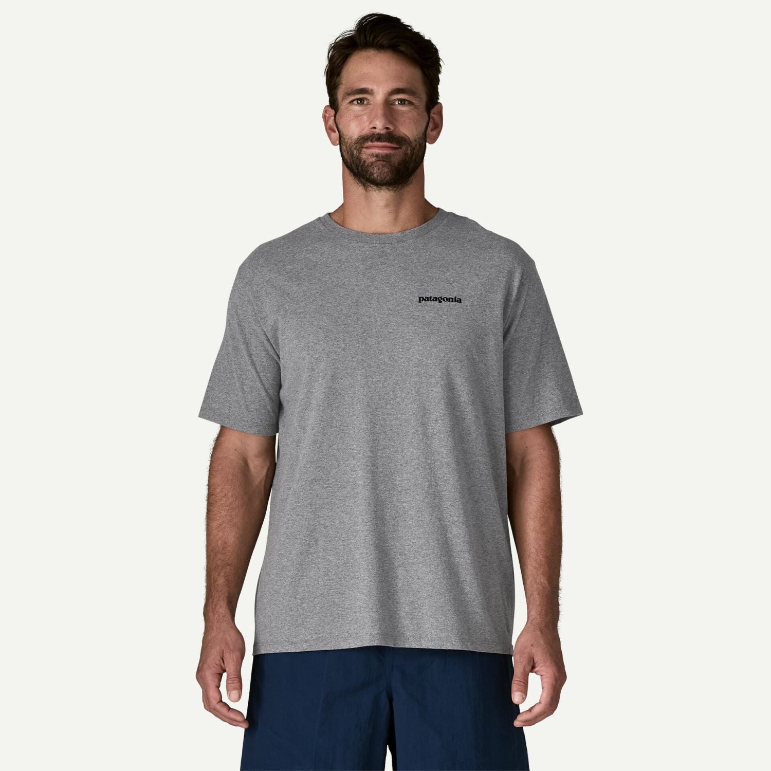 Patagonia Men's P-6 Logo Responsibili-Tee® (Gravel Heather)