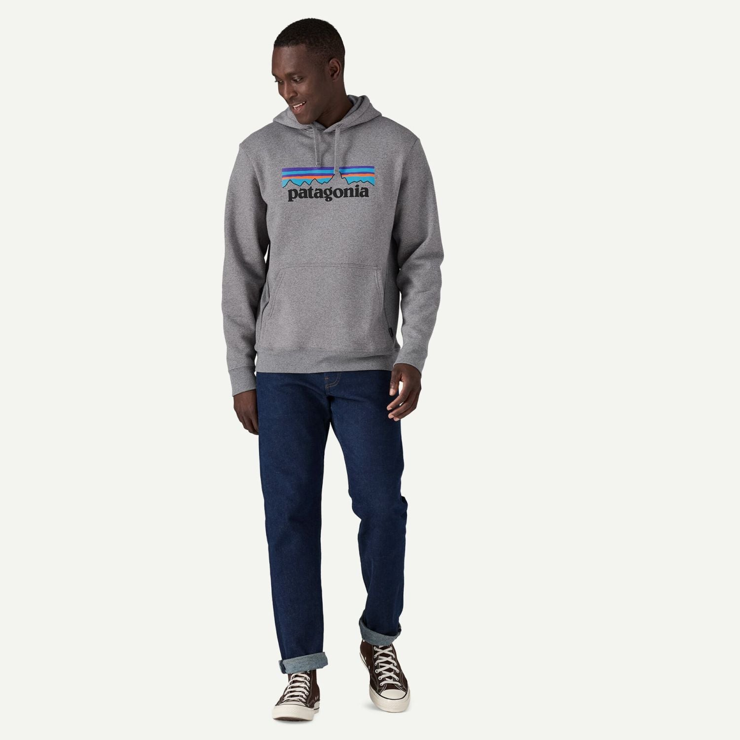 Patagonia Men's P-6 Logo Uprisal Hoody (Gravel Heather)