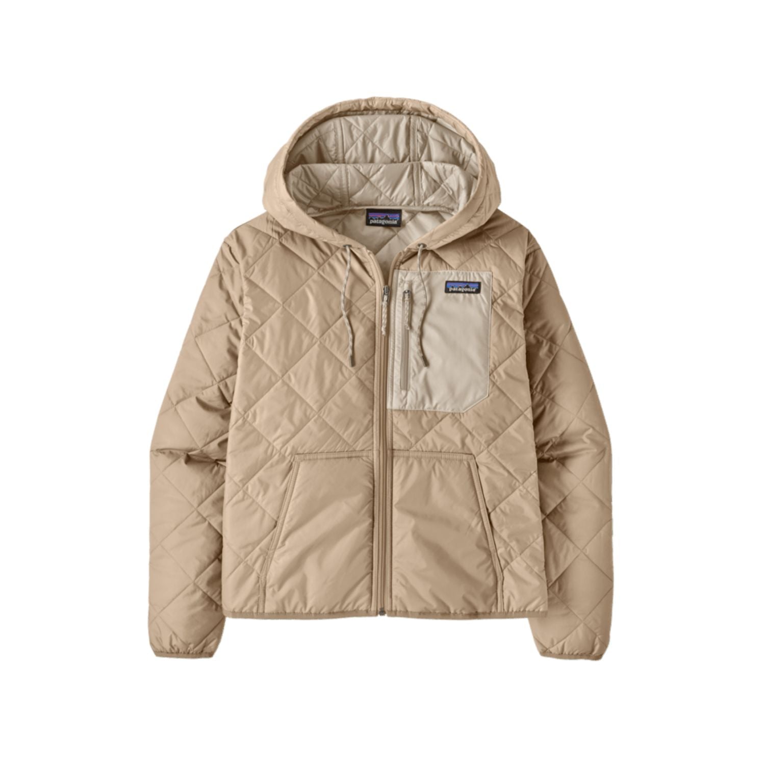 Patagonia Women's Diamond Quilted Bomber Hoody (Oar Tan)