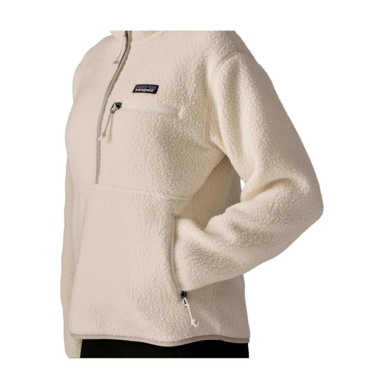 Patagonia Women's Retro Pile Marsupial Fleece Pullover (Natural)